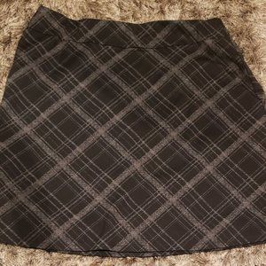 Dress Barn Black and Grey Plaid Skirt